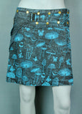 Mushroom Mini Wrap Skirt