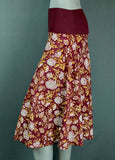 Block Print Lycra Band Skirt