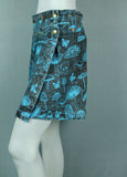 Mushroom Mini Wrap Skirt