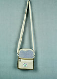 Small Hemp Side/Crossbody Bag - Blue/Black Multi