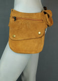 3 Ring Belt Bag - Camel Suede