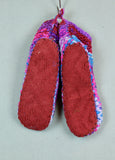 Wool Knit Slippers - Purple