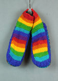 Wool Knit Slippers - Rainbow
