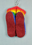 Wool Knit Slippers - Rainbow