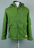 Wool Green Hoodie Jacket