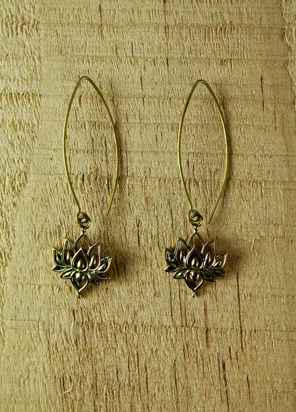 Brass earrings #16