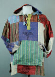 Patch Hooded Shirt