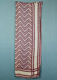 Shawl Scarf - Red Burgundy Arrow