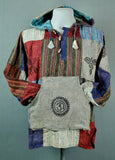 Patch Hooded Shirt