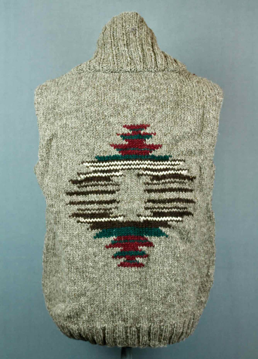Hand Knitted wool vest Wildflower Clothing NZ