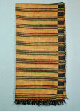 Shawl Blanket - Black/Yellow Stripe