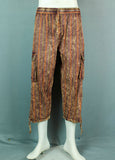 3/4 Striped Stonewashed Trousers