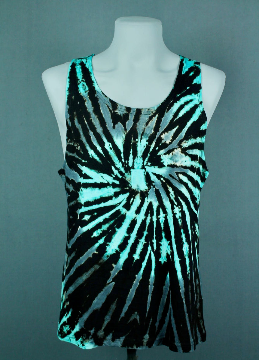 mens tie dye singlet