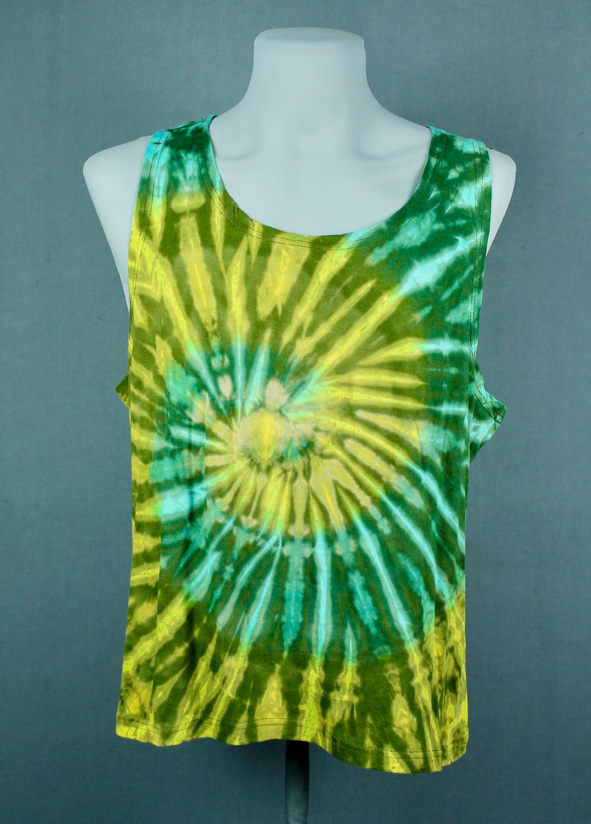 mens tie dye singlet