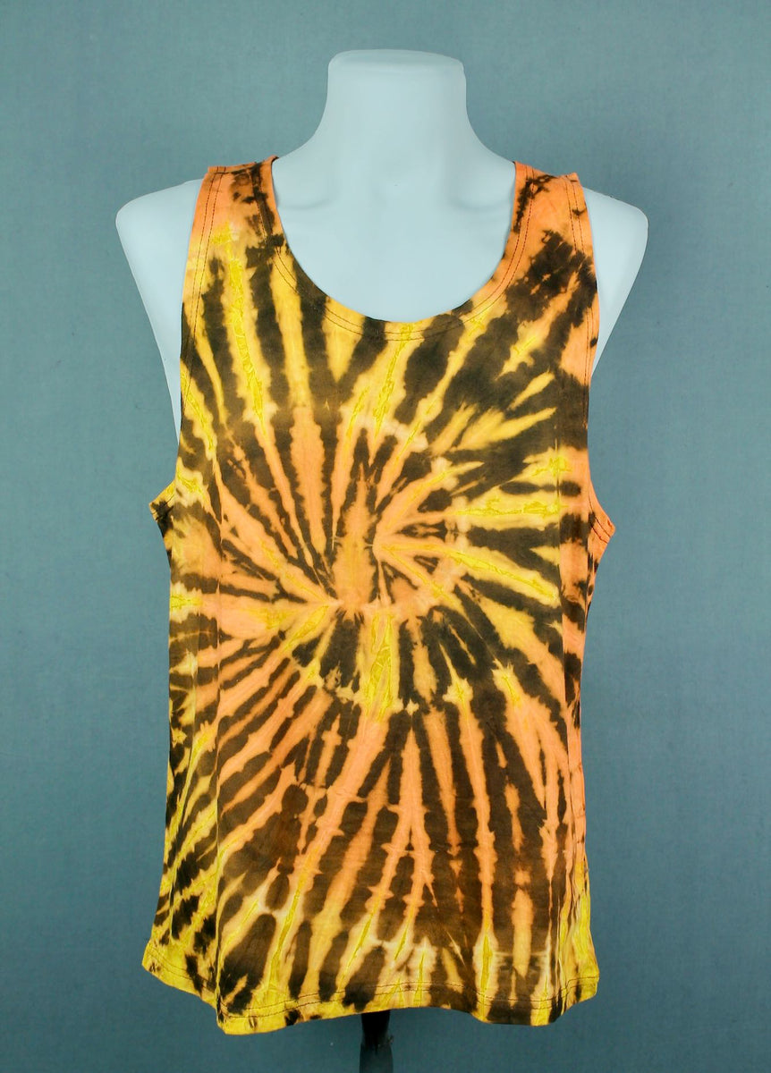 mens tie dye singlet