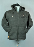 Wool Black Hoodie Jacket