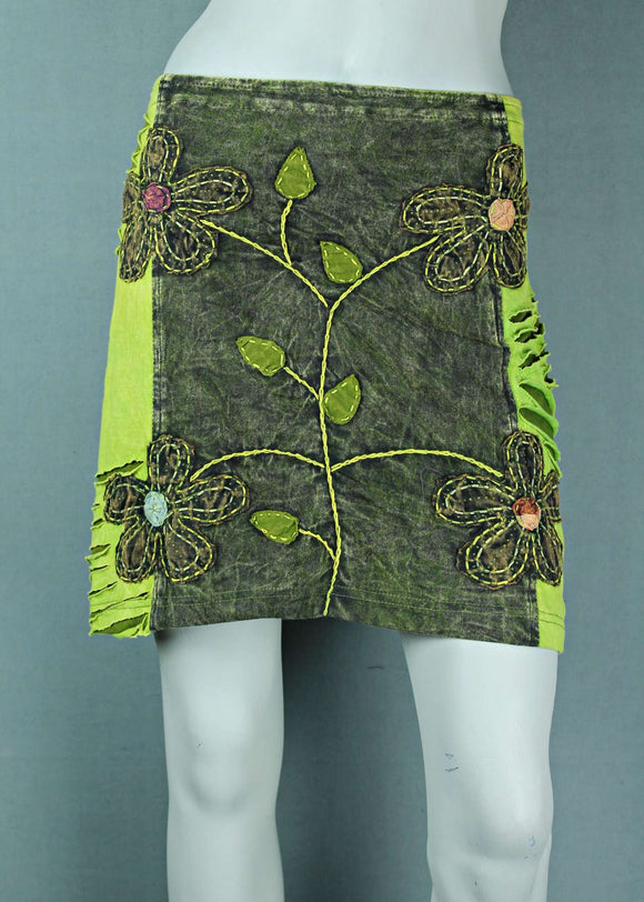 Applique Flower Skirt