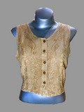 Embroidered Gypsy Crop Vest