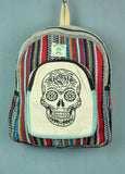 Hemp backpack skull