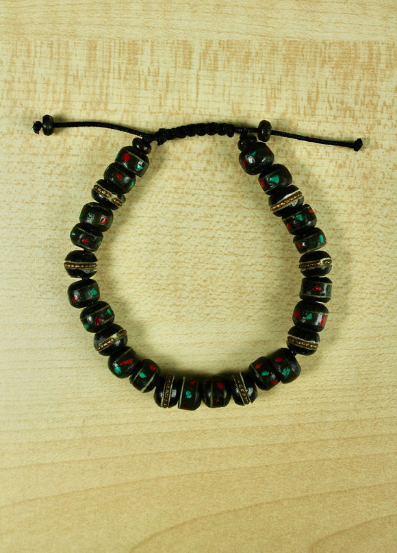 Beaded Bracelet - Turquoise Inlay