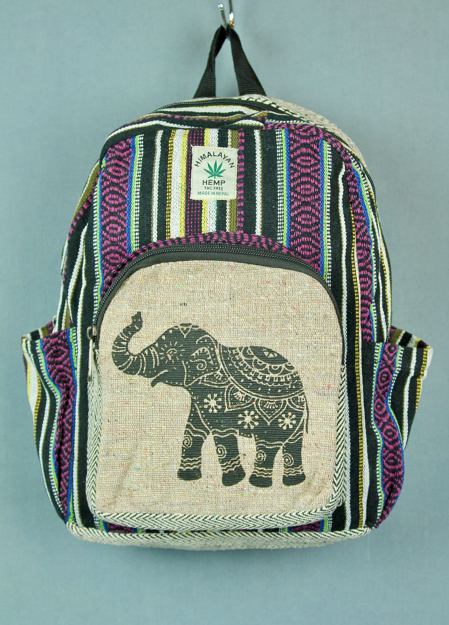 Hemp backpack elephant – Wildflower Clothing NZ
