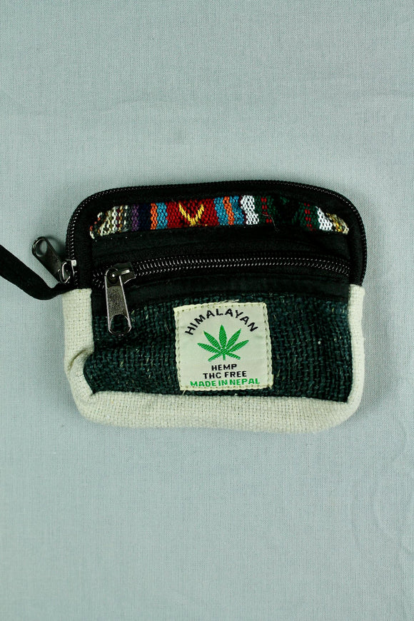 Himalayan Hemp Wallet/Coin Purse - Multi