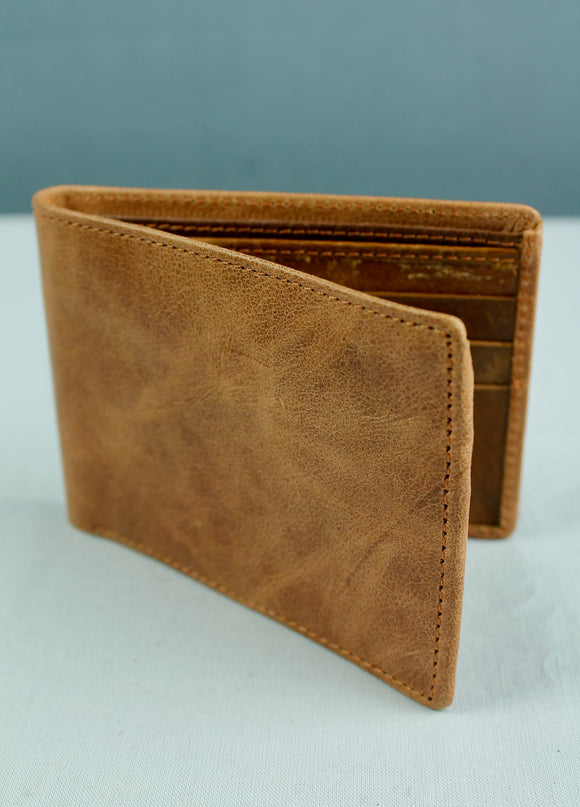 Leather Wallet - Light Brown