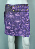 Mushroom Mini Wrap Skirt