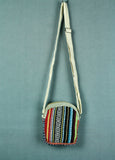 Small Hemp Side/Crossbody Bag - Red Multi