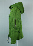 Wool Green Hoodie Jacket
