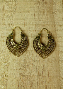 Brass earrings # 7