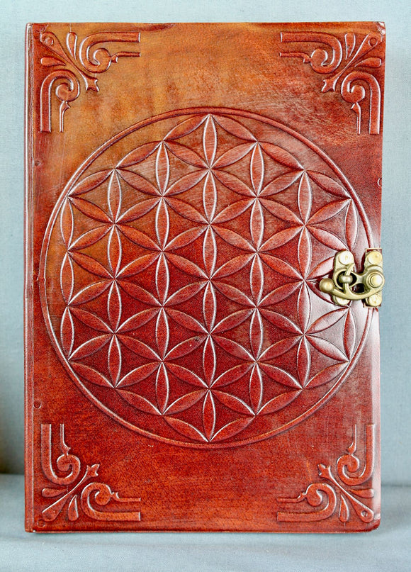 Large Mandala Leather Diary