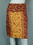 Shawl fleece patch skirt