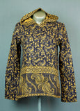 Shawl fleece hoodie