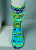 Wool Knit Socks - Blues