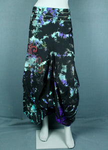 Embroidered tie dye skirt