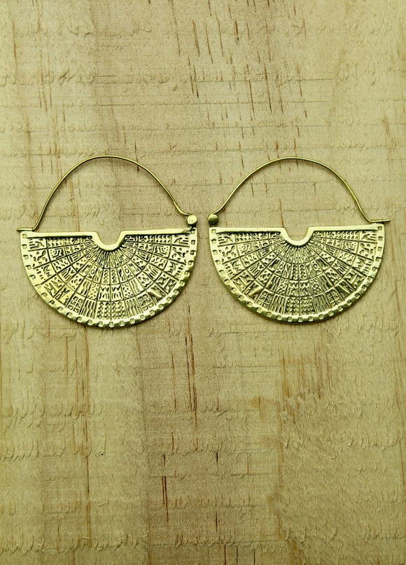 Brass earrings #3