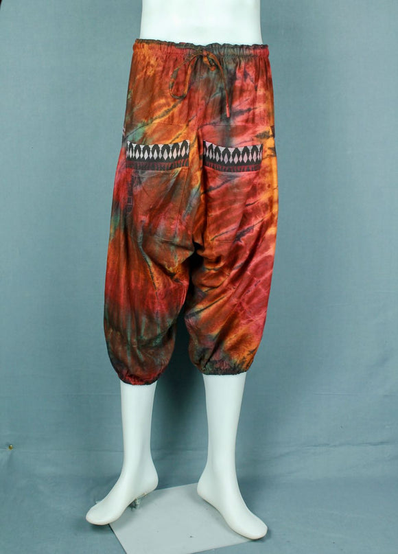 Afghani tie-dye shorts