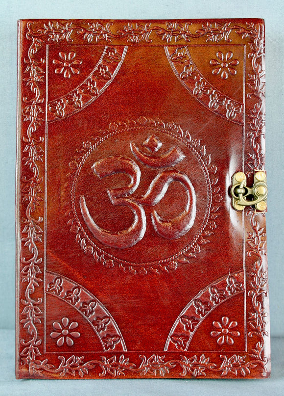 Large Om Leather Diary