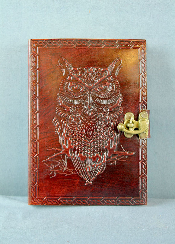 Owl Leather Diary