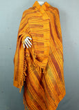 Shawl Blanket - Orange Stripe