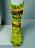 Wool knit socks - Green Multi